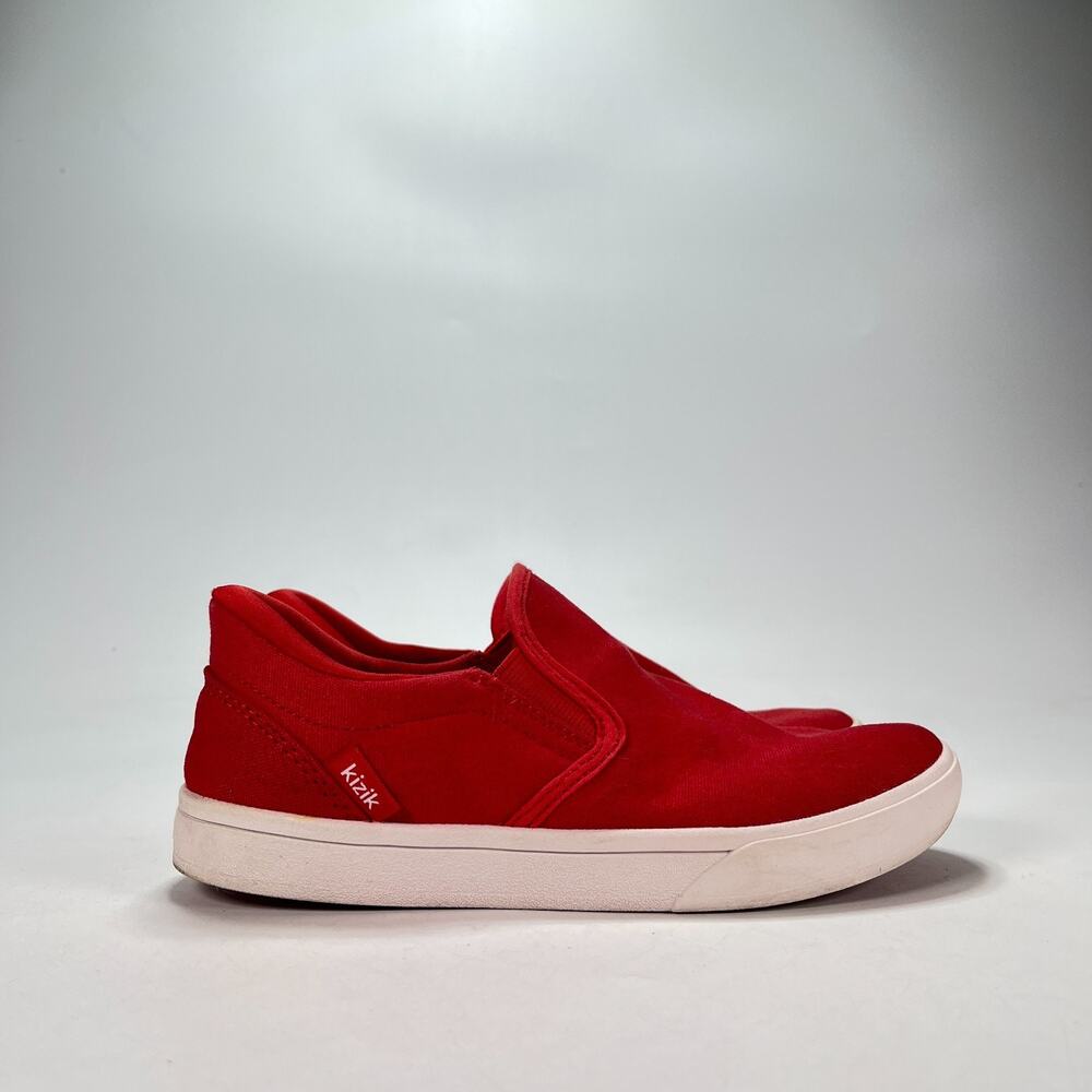 Kizik Venice Hands Free Cherry Red Casual Slip On Sneakers Shoes Women's Size 6W